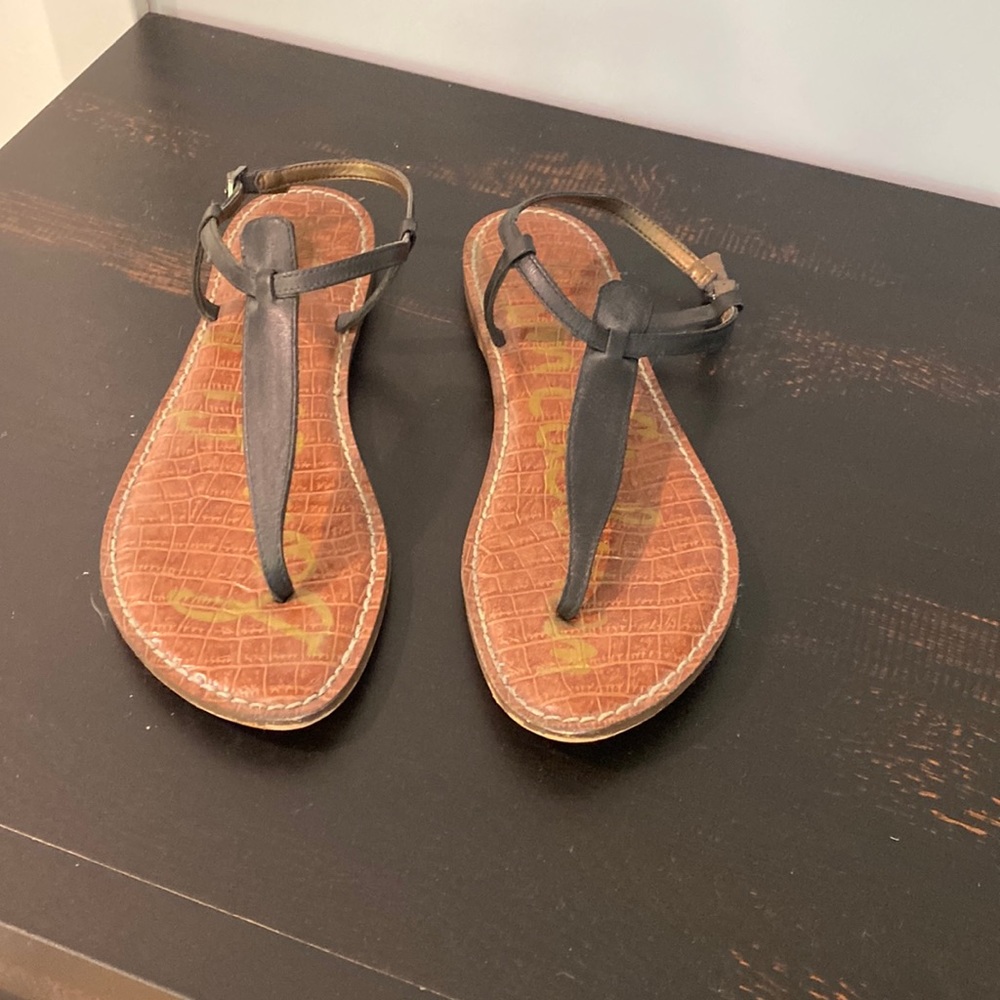 Nice black sandals!